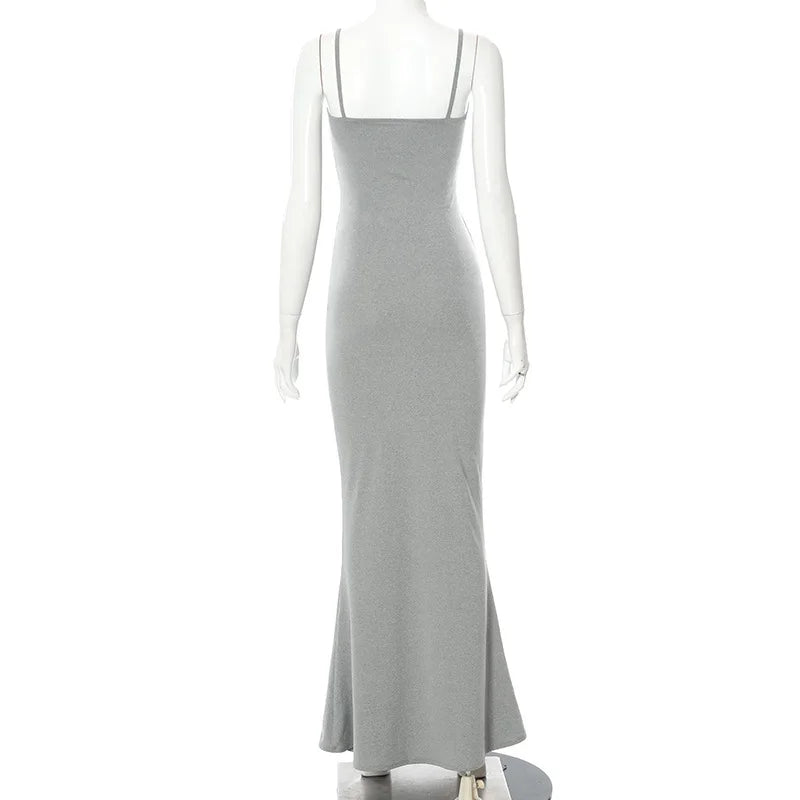 "Elegant Slim Maxi Dress - Summer Collection 2025"